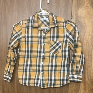 Trendy Plaid Button Down Shirt for Kids